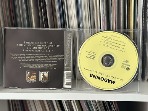 MADONNA - don't Cry For me Argentina CD single 1996 - Picture 2 of 2