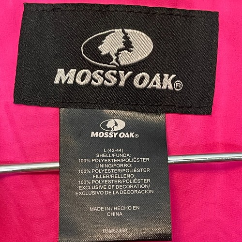 Mossy Oak Women Outdoor Hunting Camo Full Zip Pocket Lightweight Puffer Jacket L - Picture 9 of 13