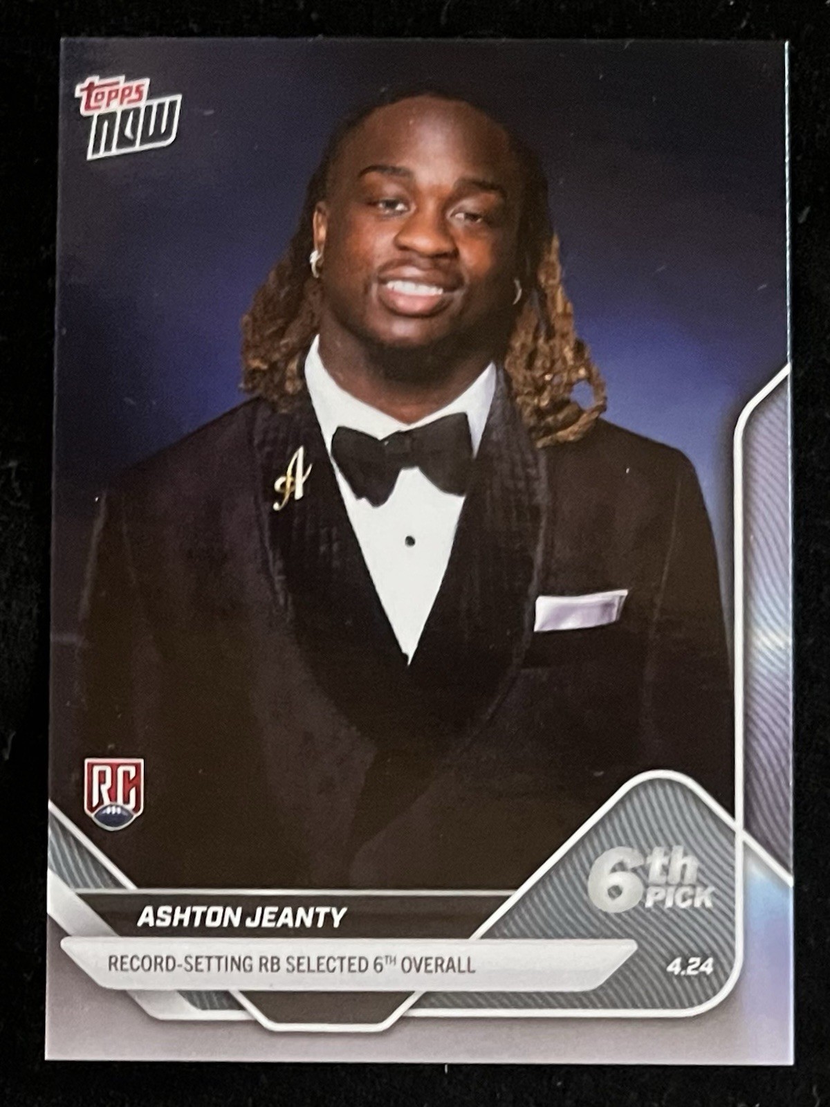 2025 Topps Now NFL Draft #D-2 Ashton Jeanty Las Vegas Raiders Rookie RAIDERS