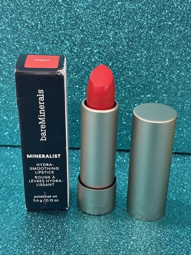 bareMinerals Mineralist Hydra-glättender Lippenstift volle Größe 0,12 Oz. ~ Energie