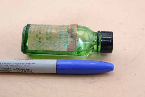 M, ARX GRÜNE FLASCHE LOKOMOTIVE RAUCHFLÜSSIGKEIT 3 1/4 ZOLL 2/3 VOLL. - Bild 5 von 5