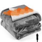 12V Car Heated Blanket Travel Camping Washable Car Electric Throw Blanket Warmer