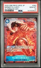 PSA 10 Monkey D. Luffy SR Alternate Art OP02-062 2022 ONE PIECE Card Japanese