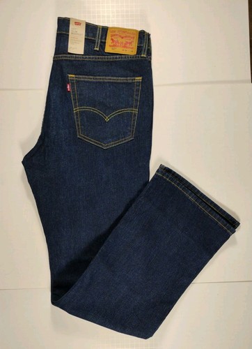 LEVI'S-NWT-Men's 527 Slim Bootcut Stretch Eco Ease Denim Blue Jeans-Size 38x34