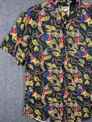 RSVLTS WWE Legends Ric Flair "Nature Boy" Kurzarm Button-Down Hemd M Herren  - Bild 2 von 9