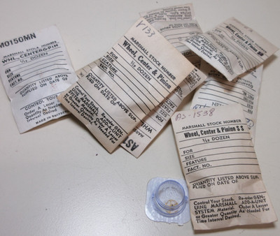CE MARSHALL LOT OF WATCH WHEELS CENTER & PINION WATCHMAKER REPLACEMENT PART #3