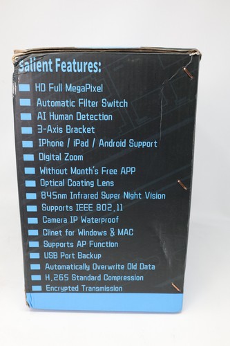 OOSSXX 4 CAMERA Audio AI Human Detected 5.0MP PIR Outdoor WiFi Security Cam - Picture 3 of 9