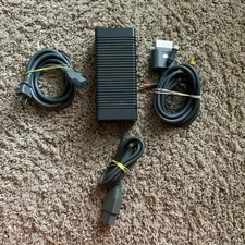OEM Microsoft HP-A1503R2 Xbox 360 Power Supply AC Adapter 150W & AV Cable Cord