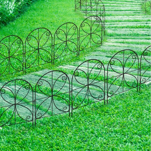 Garden Fence Animal Barrier (10 Panels) 12in(L) x 24in(H) Rustproof Decorativ... - Picture 8 of 9