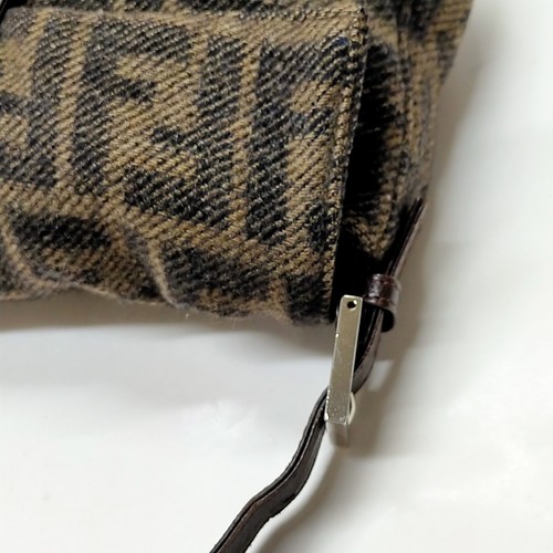 Bolso de Mano Fendi Tela Marrón 2264848 - Imagen 12 de 21
