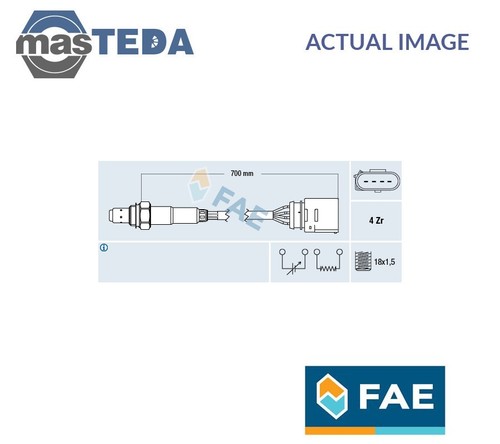77205 LAMBDA OXYGEN O2 SENSOR REAR FAE FOR SKODA SUPERB I 2.0 2L 85KW