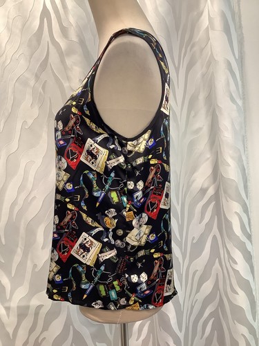 Nicole Miller Damen Las Vegas 100% Seide Tank Top Größe M - Bild 3 von 8