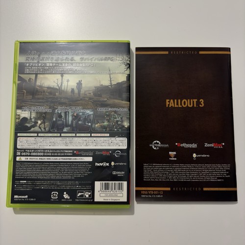 Fallout 3 Xbox 360 Completo Giapponese Importazione NTSC-J - Foto 3 di 4