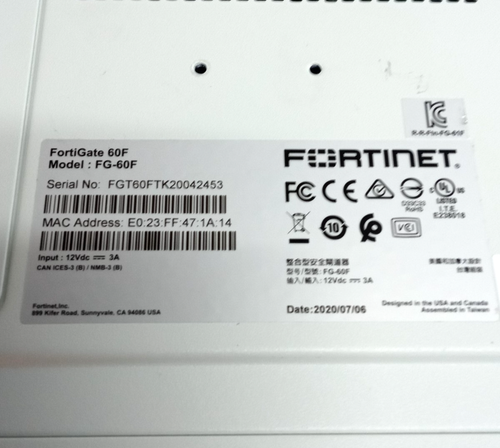Fortinet FortiGate 60F FG-60F Network Security Firewall Device - Picture 5 of 17