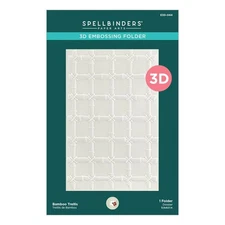 PAPERCRAFTS, INC Bamboo Trellis 3D Embossing Folder by Susan Tierney-Cockburn