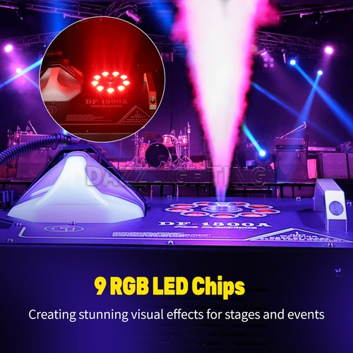 PAIDUN Colorful 1500W Air Column Machine Smoke Fog Vertical Effect LED Light DMX - Picture 3 of 11