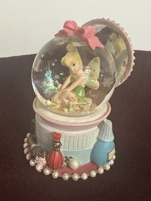 Tinker Bell Mini 3  Snow Globe The Disney Store Make up with glitter in water