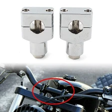 2Pcs Motorcycle Handlebar Handle Bar Adapter Riser Clamp Mount For Suzuki Harley