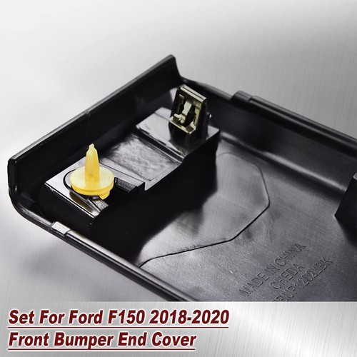 Front Bumper End Cover, Compatible with Ford F150 2018-2021 Bumper Guards Ins... - Picture 8 of 9