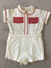 Child's Vintage 1960s Classic 2-Piece THE WHITE HOUSE 51 New Bond St. London