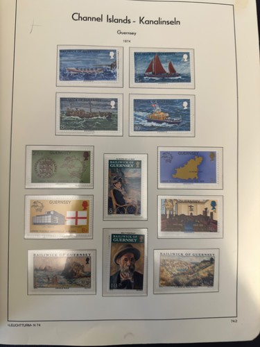 Jersey Guernsey Channel Islands Mint MNH Stamps 1969-1986 In Tatty Album (video) - Picture 10 of 24
