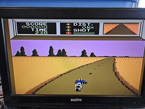 Mach Rider (5 Screw Variant) Nintendo NES Game W/Manual & Poster Tested Works - Picture 3 of 9