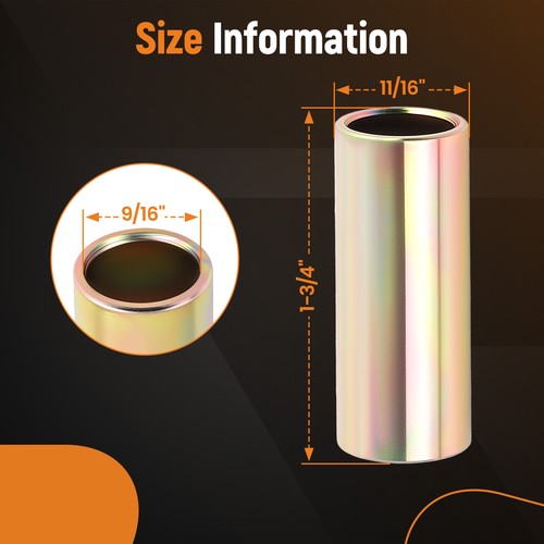 Bujes de resorte de hoja de acero 11/16" OD 1-3/4" longitud kit de eje de remolque K7129100 - Imagen 2 de 18
