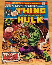 Marvel Feature #11 Fine- 1973 1st Solo Thing Book Hulk Jim Starlin