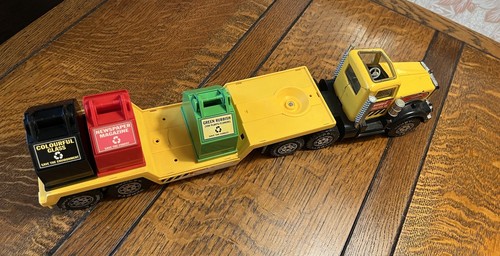 Vintage Buddy L Large Kenworth Low Loader Pressed Steel & Plastic Toy Japan - Picture 6 of 19