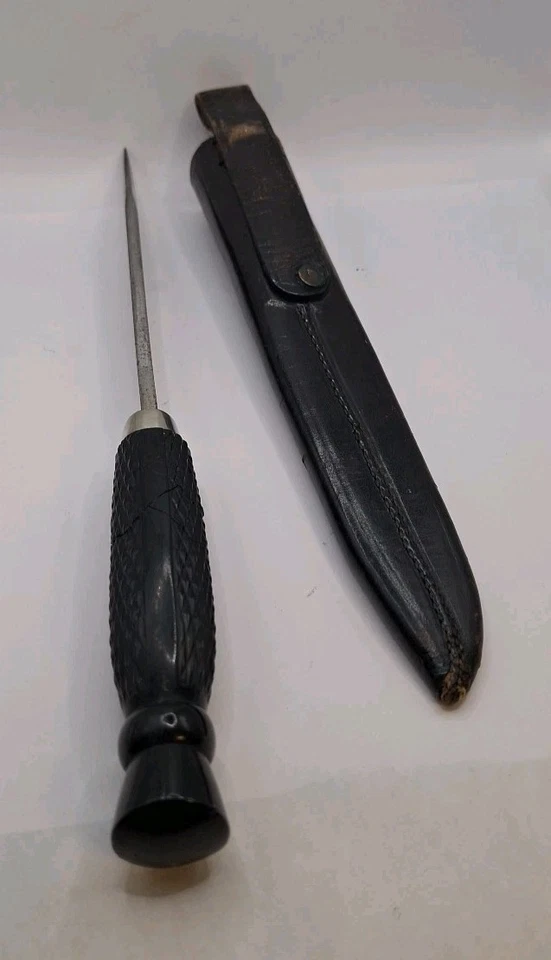 1800S J. ROGERS & SON G(CROWN)R 6 NORFOLK St SHEFFIELD ENGLAND DAGGER KNIFE  - Image 3 of 4