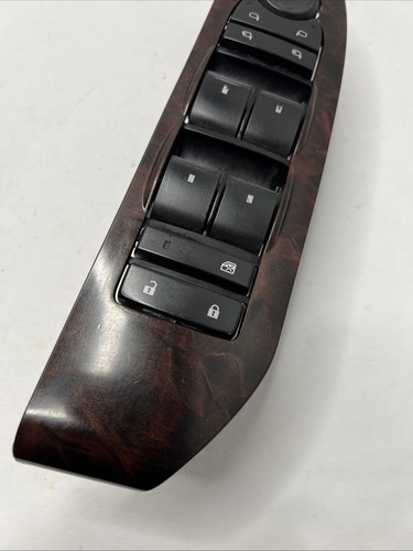 ✅ 07-09 Cadillac Escalade Chevy GMC Driver Side Power Window Switch OEM Wood - Bild 3 von 8