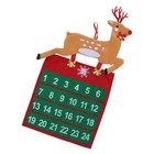Adorable Elk with Bell Design Countdown Calendar Christmas Hanging Ornament