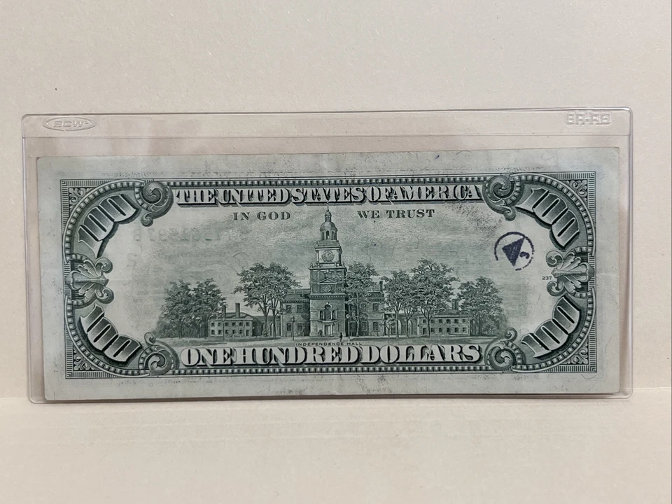 Series 1993 US One Hundred Dollar Bill $100 New York B 77561597 B - Image 2 of 2