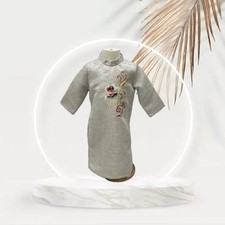 Cream Vietnamese Ao Dai for Boy. No Pants