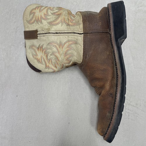 Justin Botas de Trabajo Para Hombres 14EE Marrón Tostado WK4683 Cuero ASTM F2892 Puntera Cuadrada *LEER - Imagen 2 de 19