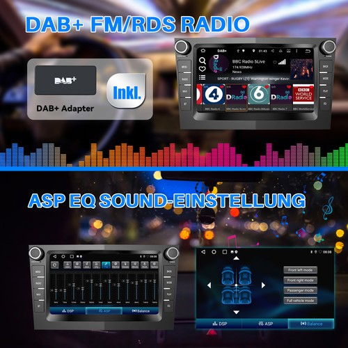 DAB+ Android 14 GPS Navi Autoradio Für Opel Astra H Corsa C D Meriva Zafira A B - Bild 12 von 14