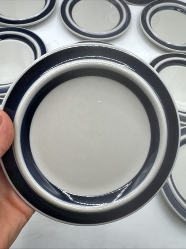 (10) ARABIA FINLAND ULLA PROCOPE BLUE ANEMONE 6-1/4" BREAD PLATES, FREE SHIPPING - Picture 2 of 7