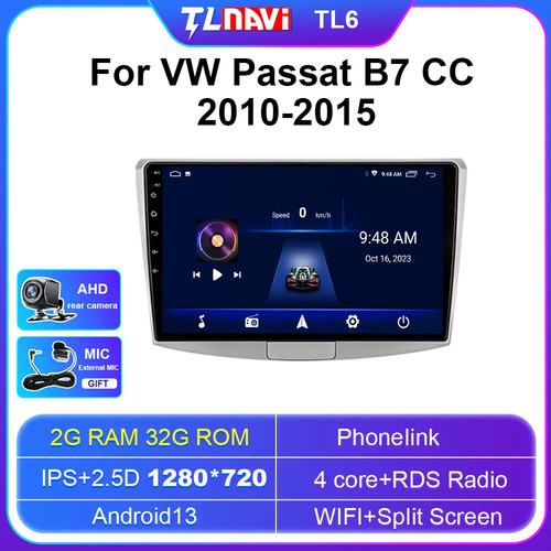 For VW Passat B7 CC 2010-2015 Android CarPlay Car Radio GPS Stereo Video Player - Picture 33 of 48