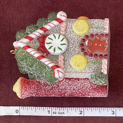 Punze Weihnachtsschmuck Lebkuchenhaus Vintage 1984 ohne Lichtverlängerung - Bild 6 von 8
