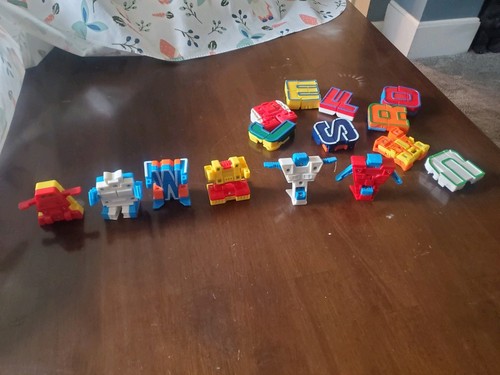 Qty. 16 Vintage 1985 Alpha Bot Transforming Robot Letters - Picture 5 of 11