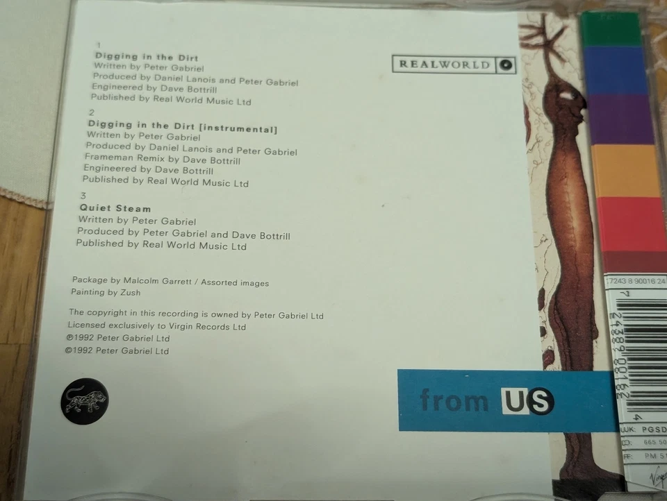 Peter Gabriel Digging in the dirt 1992 Ex Genesis Sänger CD Single Pop Rock - Bild 2 von 4