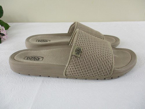 Hey Dude Chandler Knit Slide Sandals in Caramel Beige Women's size 8, 39 - Picture 4 of 8