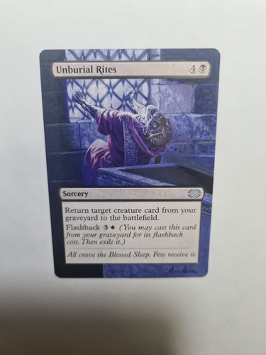 UNBURIAL RITES MAGIC GATHERING ALTERED ART HAND PAINT DEMIAN SOLIS - Foto 4 di 12