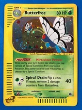 Pokemon Butterfree 5/165 Expedition Base Set E Reader Holo Rare SWIRL LP++