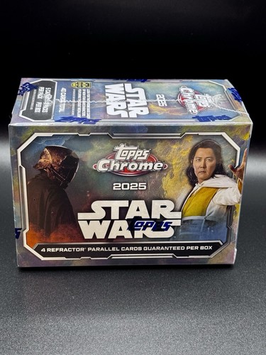 Caja de valor/caja bláster Topps Chrome Star Wars 2025 - nueva sellada de fábrica - Imagen 4 de 5