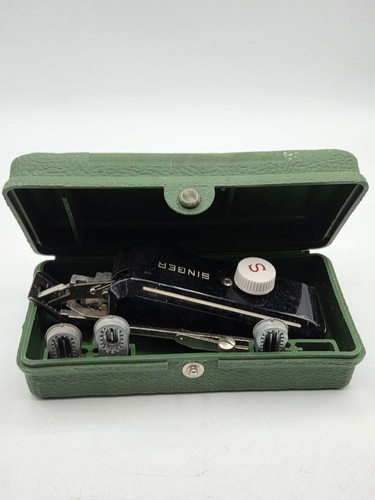 Vintage Sänger Nr. 160506 Nähmaschine Knopflochaufsatz im Koffer - Bild 2 von 11