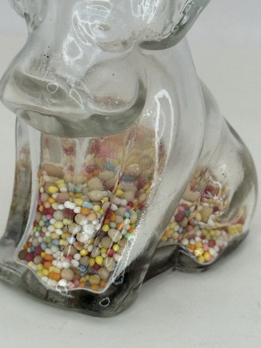 VINTAGE! HOUSE of LOWELL Glass Dog Shaped Jar Bath Bubbles Greenville Ohio - Picture 18 of 23