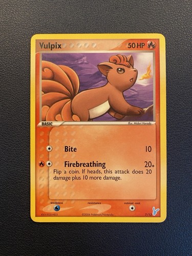 Pokémon TCG Vulpix EX Trainer Kit 7/12 Plusle & Minun Regular LP.