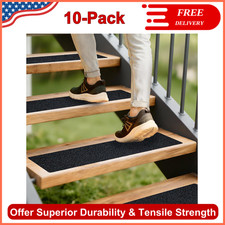 10 Pack 6x24 Inch Best Anti Slip Stair Treads Non-Skid Grip Tape For Stairs Step