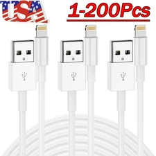 Fast USB Data Charger Cables Cords For Apple iPhone 5 S 6 7 8 13 14 X Plus Lot